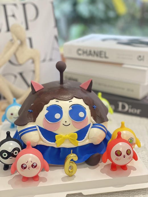 翻糖蛋仔派对奶油蛋糕 下单前请仔细阅读商品详情 提前两天预定 商品图0