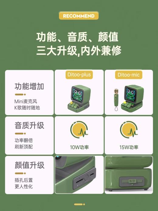 【云粉节】【9折】7楼鼎易数码 Divoom点音像素k歌音响无线迷你唱歌麦克风蓝牙小音箱女生日礼物吊牌价599 折后价549 商品图4