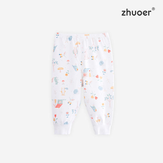 【春款全棉长裤】卓儿宝宝舒适贴身婴儿家居服新生儿纯棉儿童睡裤两用长裤 商品图3