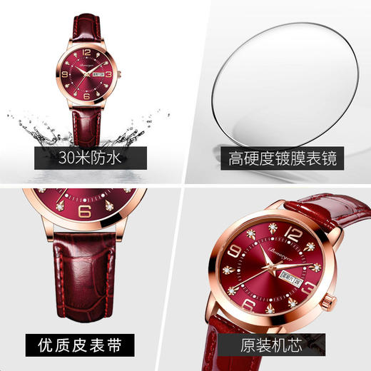 【全面升级版，防水夜光女手表】品牌爆款轻奢小众款手表，举手投足之间自带魅力，防水夜光石英表小众高级感学生手表女表QQ 商品图3