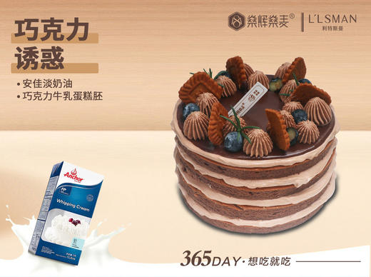 安佳动物奶油 巧克力诱惑蛋糕 [6~8英寸 3~8人食用] 商品图0