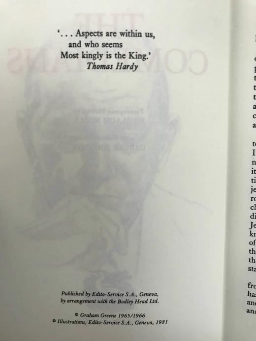 格雷厄姆·格林《孽海游龙》 6幅插图 苍鹭出版社（HeronBooks）复古仿皮精装本 商品图4