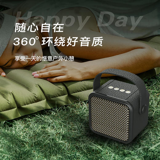 【户外无线迷你音响】塞尔兰斯桌面无线蓝牙音箱 360°环绕立体 还原现场音效 USB插头支持串联 超长续航 商品图1