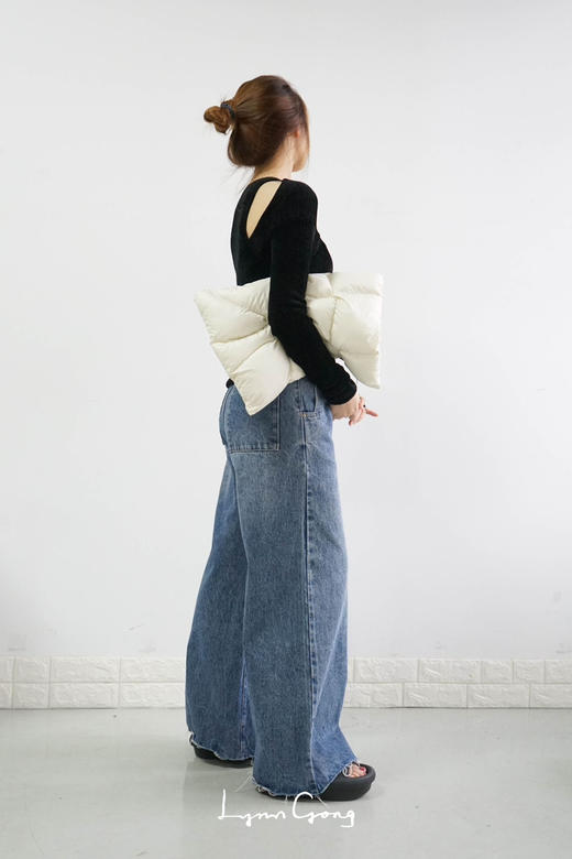 双色曲线长裤 商品图1