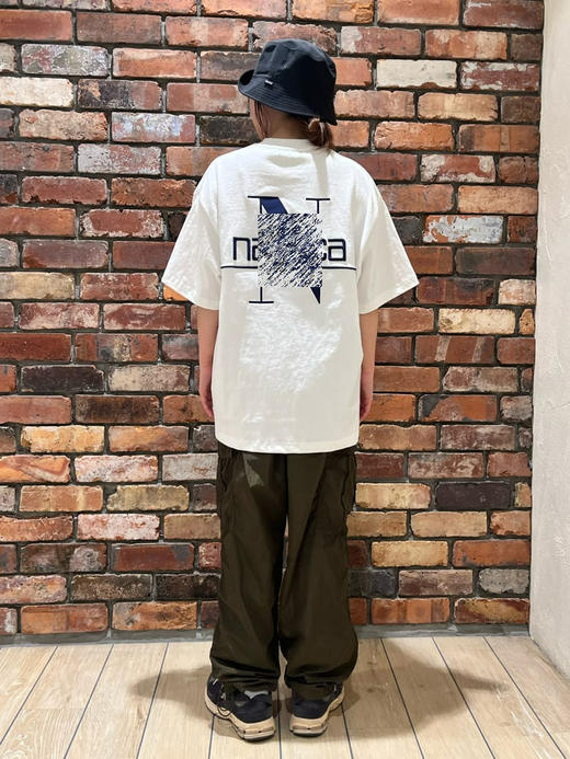 帆船 春夏 胸前口袋 背面大刺绣字母 圆领短袖T恤 男女休闲 5色 NT-2685 商品图5