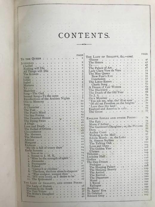 1883年 丁尼生诗集 1幅肖像插图 全真皮精装32开 商品图4