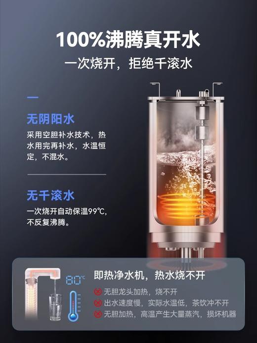 碧水源（Originwater）净水器加热直饮一体机保留矿物质的净水机纳滤直饮多档控温大流量2.5L/分净热一体机黑骑士P600HE1 商品图2