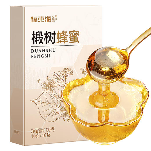 福东海 椴树蜂蜜100g 蜜汁稠厚清甜不腻冲调蜂蜜水饮果茶烘焙原料 商品图0