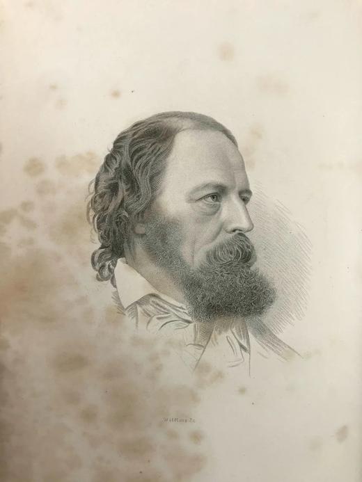 1883年 丁尼生诗集 1幅肖像插图 全真皮精装32开 商品图2