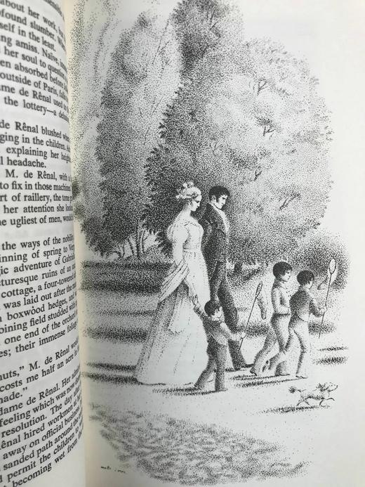 司汤达《红与黑》 数十幅插图 苍鹭出版社（HeronBooks）复古仿皮精装本 商品图11