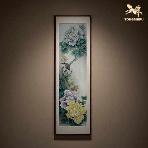 铜师傅 手工錾刻 铜雕画《国色天香四条屏》 商品图4