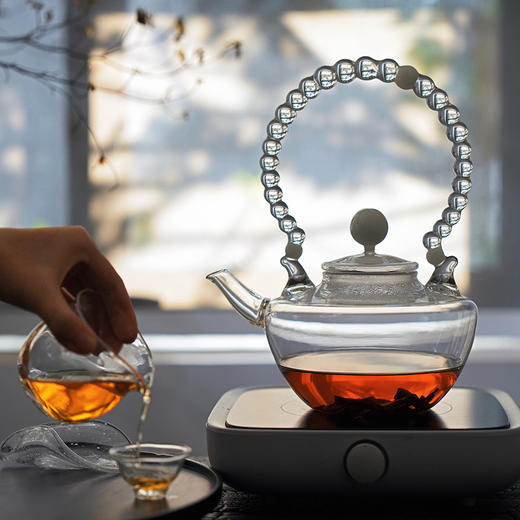 贯珠提梁烧水壶○玻心璃语 商品图0