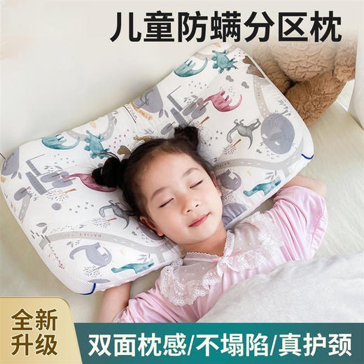 婴儿枕头通用1-12岁安抚枕头枕芯豆豆绒儿童宝宝专用冬季透气吸汗 商品图0