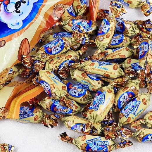 【中欧班列精选】俄罗斯进口ESSEN贵族白熊奶糖/花生夹心奶糖500g/包APX 商品图6