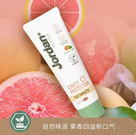 挪威Jordan自然清爽成人牙膏薄荷西柚味 商品图4