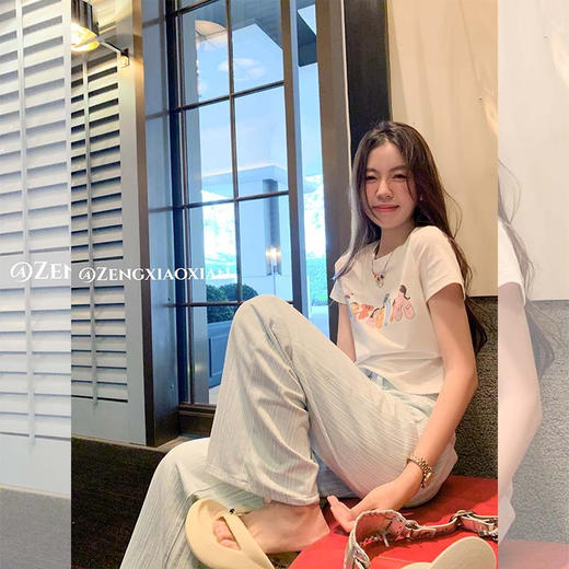 <曾小咸推荐>【元气减龄】白色短袖T恤 商品图2