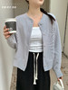 【春装上新】日系纽扣衫圆领长袖 韩系小香风 气质感女神单品 商品缩略图1