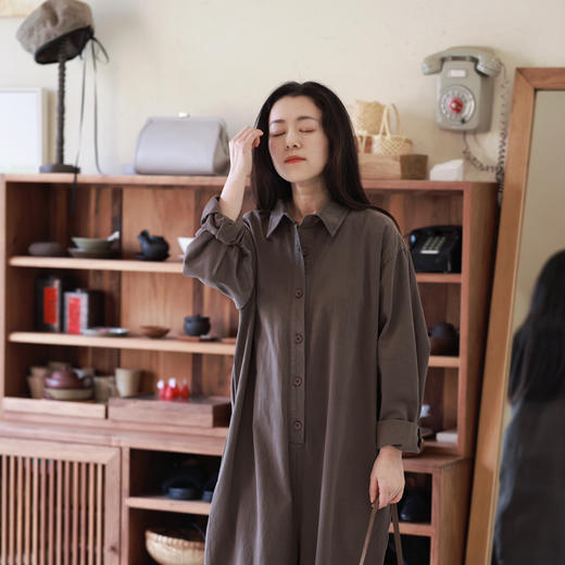 咖棕色连体裤 商品图0