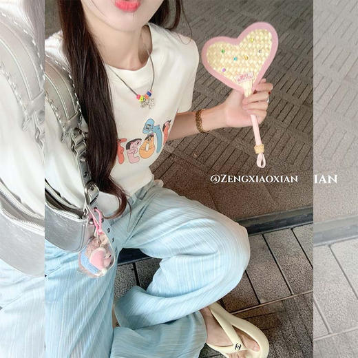 <曾小咸推荐>【元气减龄】白色短袖T恤 商品图3