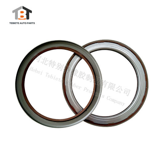 德龙X3000/重汽豪瀚免维护后轮油封6件套(T2)(宽卡簧)132*167*10.5/130.2*160.3*8.5 (132167105/130.2160.38.5)  轴承：803750 商品图4