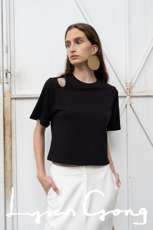 镂空纸片人T恤 商品图0