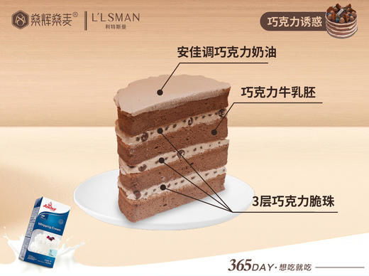 安佳动物奶油 巧克力诱惑蛋糕 [6~8英寸 3~8人食用] 商品图1