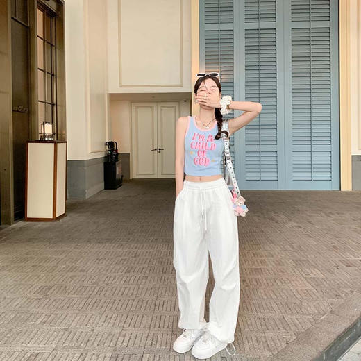 <曾小咸推荐>【元气节拍】两色字母背心 商品图4