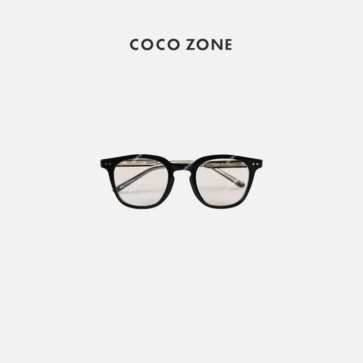COCO ZONE 时尚百搭复古素颜黑色框椭圆发夹黑框23C29698 商品图0