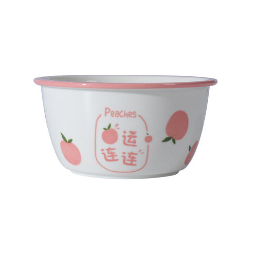 【大号彩碗2个装】家用水果祝福卡通系列陶瓷碗 大号汤碗釉下彩厚边碗 商品图4