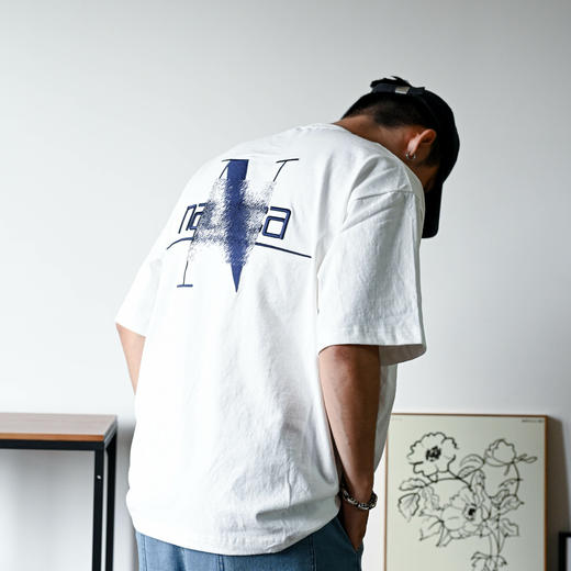 帆船 春夏 胸前口袋 背面大刺绣字母 圆领短袖T恤 男女休闲 5色 NT-2685 商品图3