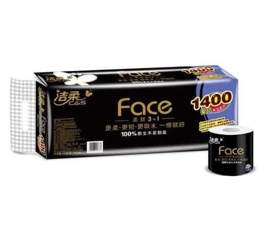 洁柔卷筒卫生纸1400g(黑Face) 单提 BJ168-60R 商品图0