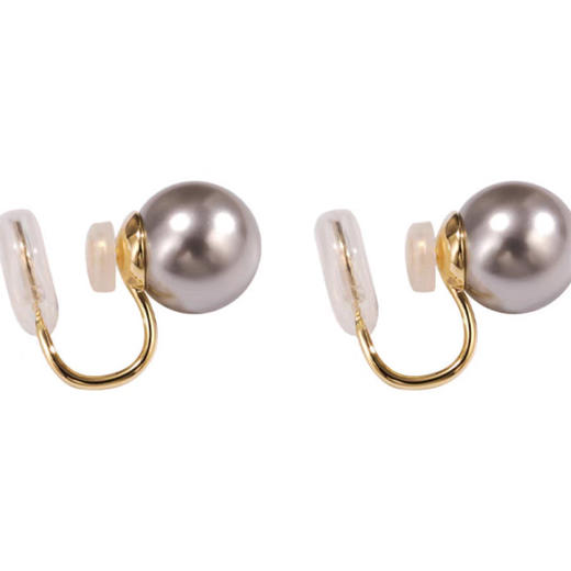 AC005无耳洞耳夹小众简约气质珍珠耳夹耳环超仙时尚新款耳钉蚊香盘耳饰 商品图4