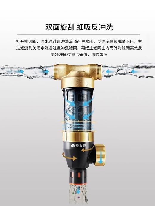 碧水源前置过滤器家用反冲洗前置净水器中央净水U013 商品图3