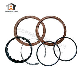 德龙M3000免维护后轮油封6件套【宽卡簧】（T2）125*148*8（1251488）国六