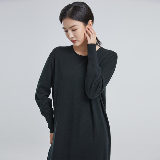 东黎 • 山羊绒女士春秋V领简约两面穿连衣裙 4070 商品图9