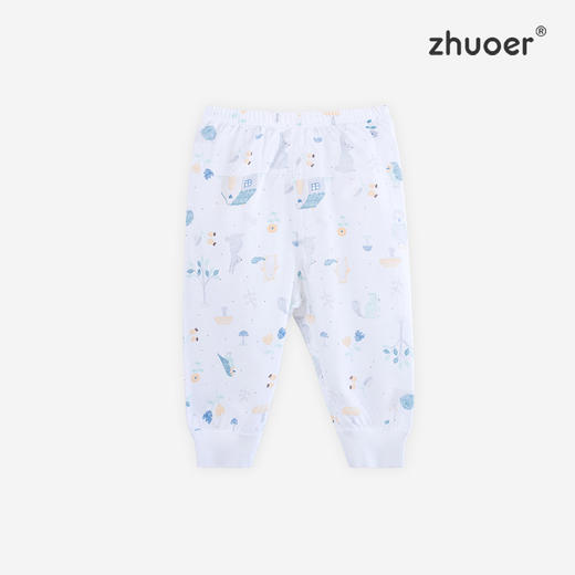 【春款全棉长裤】卓儿宝宝舒适贴身婴儿家居服新生儿纯棉儿童睡裤两用长裤 商品图4