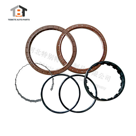 德龙M3000免维护后轮油封6件套(T2)123.6*148*8.5/126.3*152.3*9 半包（宽卡簧）(123.61488.5/126.3152.39) 商品图0