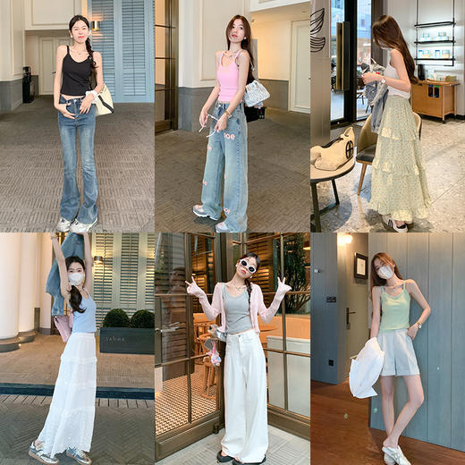 <曾小咸推荐>【甜欲教主】带胸垫六色背心 商品图2