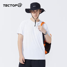 探拓户外运动t恤男2024夏新款速干透气宽松上衣健身跑步运动短袖