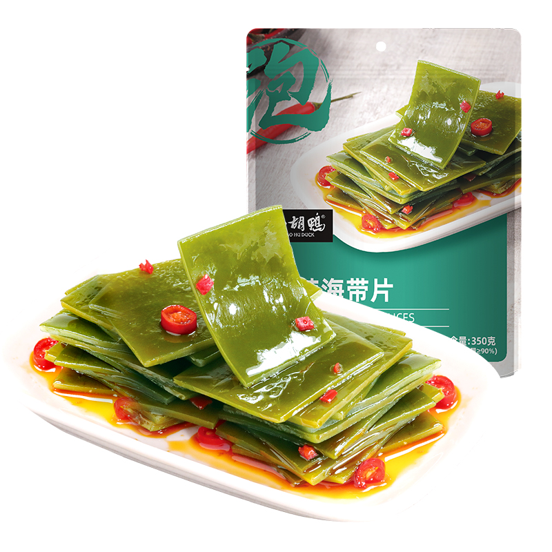 小胡鸭酸辣海带片350g零食休闲小吃