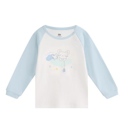 丽婴房-内衣类（秋）G3圆领套装6_浅蓝 商品图0