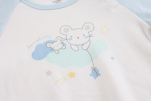 丽婴房-内衣类（秋）G3圆领套装6_浅蓝 商品图5