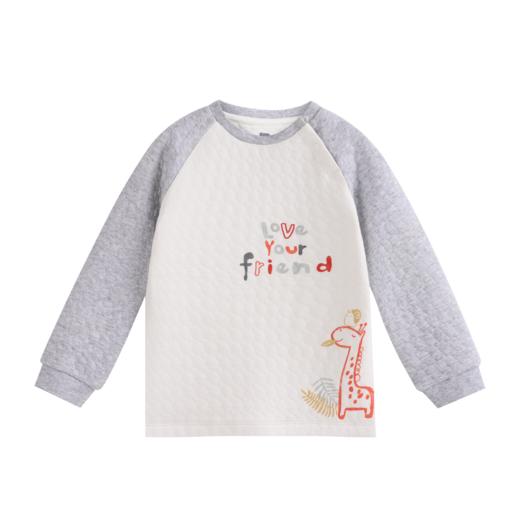 丽婴房-内衣类（秋）G3圆领套装W_浅灰 商品图1