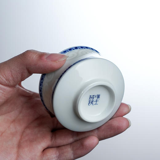 【特价】清漪茶杯景德镇小杯子手绘青花单杯瓷薄胎茶具主人杯陶瓷器品茗杯 商品图1