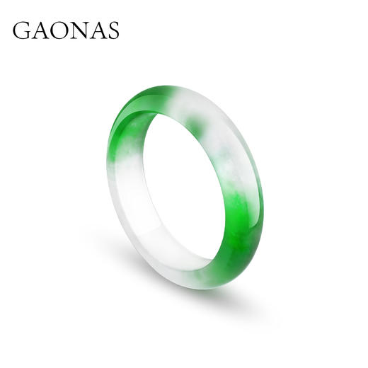 GAONAS  经典飘花 富婆贵气场绿色手镯10393SG 商品图0