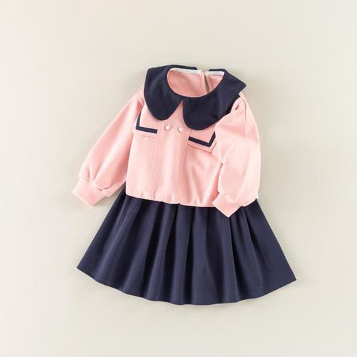 女童套装春季宝宝娃娃衫连衣裙小童学院风百褶裙儿童短裙两件套春 商品图4