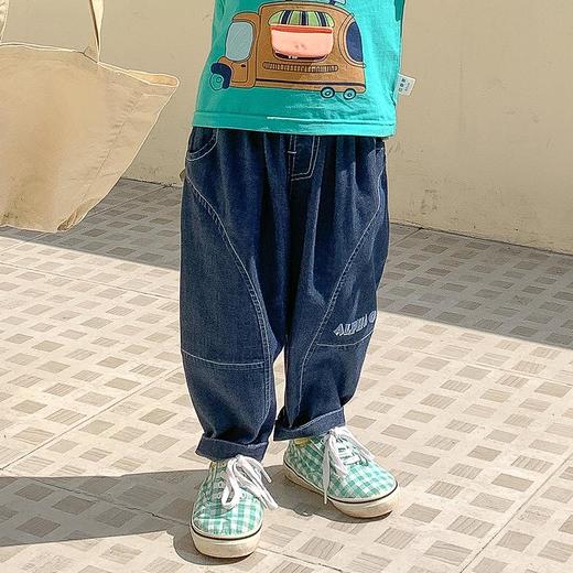 男童软牛仔裤春季儿童韩版裤子春装运动裤宝宝休闲裤小童工装裤春 商品图1