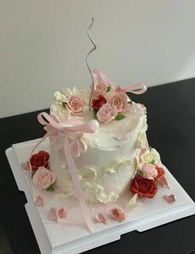 韩式裱花造型蛋糕