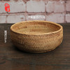 秋藤手工编织收纳筐 圆形 商品缩略图6
