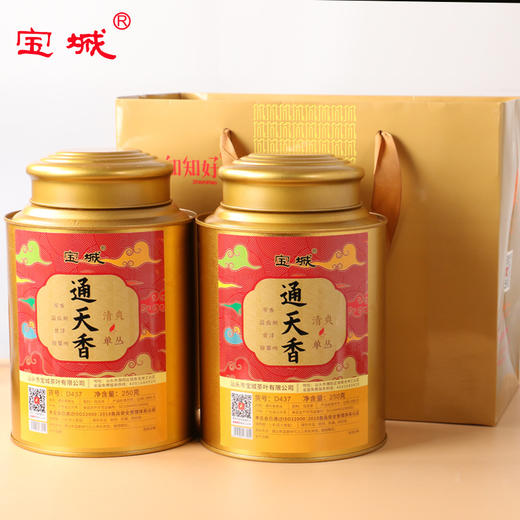 宝城通天香单丛茶叶2罐装共500克清香型乌龙茶D437 商品图0